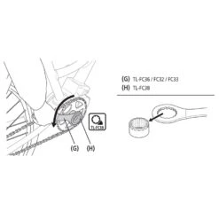 Shimano TL-FC38 Borgringgereedschap Voor Kettingbladmontage 7 Shimano TL-FC38 Borgringgereedschap Voor Kettingbladmontage -Shimano 107945 02 d 177695