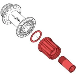 Shimano Deore XT Hubs Freehub Body With Hollow Fixing Bolt And Sealing - 8-/9-/10-/11-speed - FH-M770-S -Shimano 139142 00 d 240051
