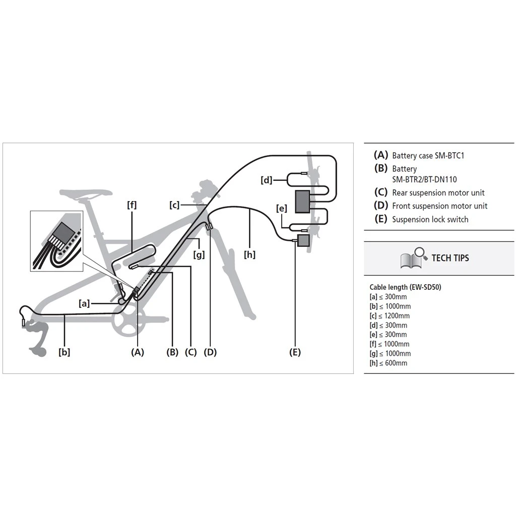 Shimano Di2 BT-DN110-A Battery Pack 4 Shimano Di2 BT-DN110-A Battery Pack - Afbeelding 2