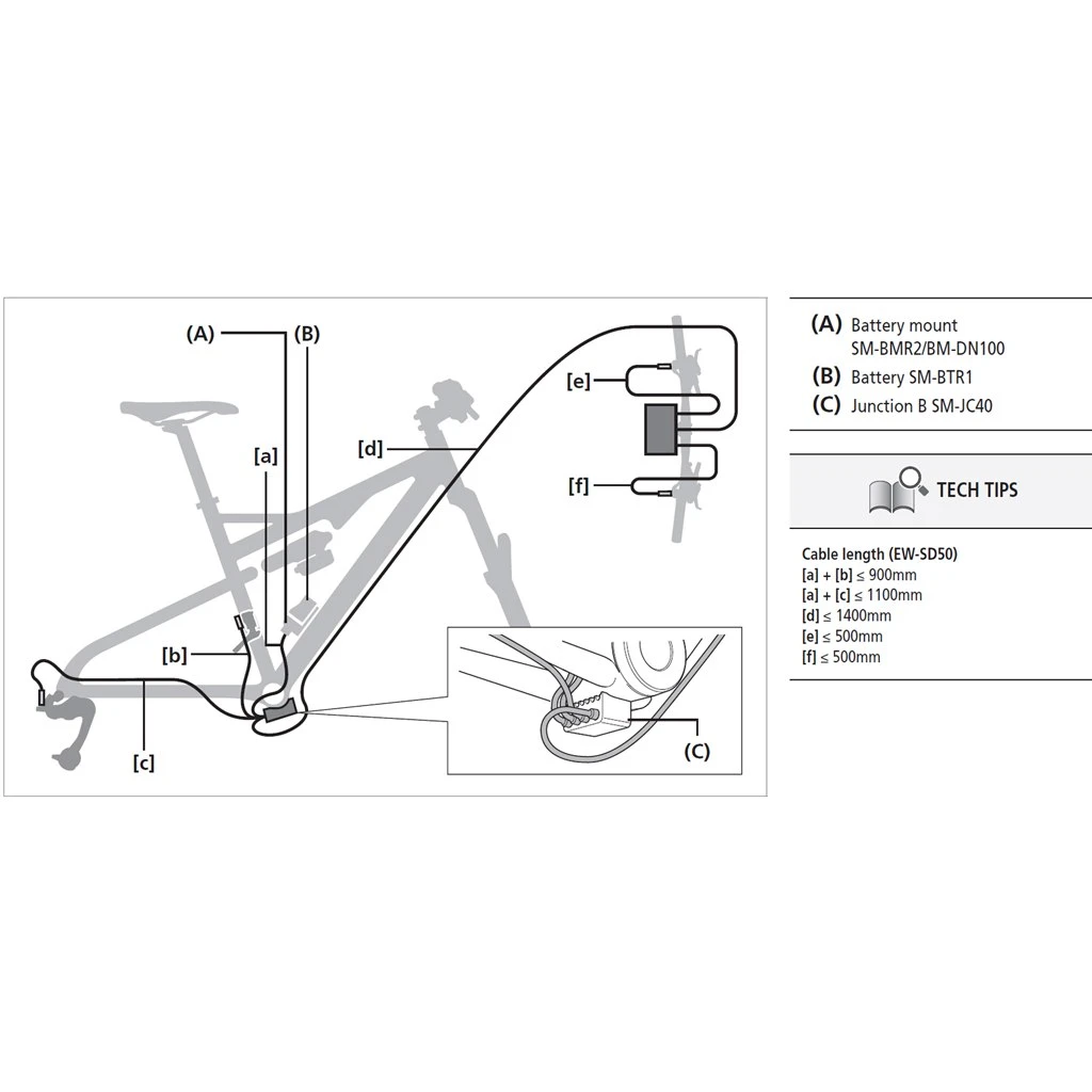 Shimano Di2 BT-DN110-A Battery Pack 7 Shimano Di2 BT-DN110-A Battery Pack - Afbeelding 5