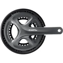 Shimano Claris FC-R2000-CG Crankset - With Chainguard - 2x8-speed - Grey