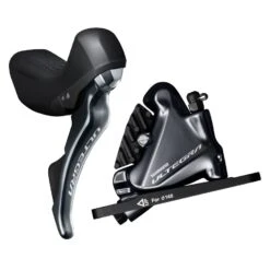 Shimano Ultegra ST-R8020 + BR-R8070 Hydraulische Schijfrem - Flat Mount - 2-Voudig - Set Voraan