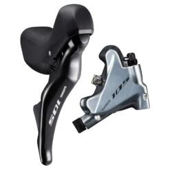 Shimano 105 ST-R7025 + BR-R7070 Hydraulische Schijfrem - Flat Mount - 2x11 - Set Achter - Zwart / Zilver