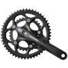 Shimano FC-345 Compact Crankset 2x9-speed - Black -Shimano efcr345c04xl fc 345 kompaktkurbelgarnitur 1553498