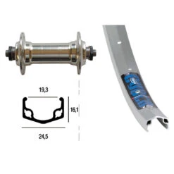 Ryde Front Wheel 26 Inch - Rim Brake - 9x100mm - Cyber 10 -Shimano ryde front wheel 26 inch rim brake 9x100mm cyber 10 1165312