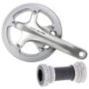 Shimano Alfine FC-S501 Crankset With SM-BB4600 Bottom Bracket - Outer + Inner Chain Guard - Silver