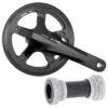 Shimano Alfine FC-S501 Crankset With SM-BB4600 Bottom Bracket - Outer Chain Guard - Black