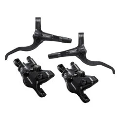 Shimano BL-MT401 + BR-MT410 Hydraulische Schijfrem - J-Kit - Set Vooraan + Achter - Zwart