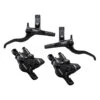 Shimano Deore BL-M4100 + BR-MT410 XC Race Hydraulische Schijfrem - J-Kit - Set Vooraan + Achter -Shimano shimano deore bl m4100 br mt410 hydraulic disc brake j kit set fw rw 835501