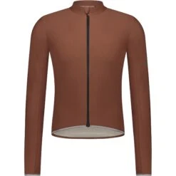 Shimano Evolve All Seasons Merino Fietsshirt - Mirror Brown