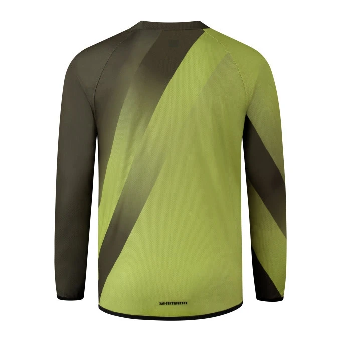 Shimano Fujimi Fietsshirt Met Lange Mouwen - Warm Olive 4 Shimano Fujimi Fietsshirt Met Lange Mouwen - Warm Olive - Afbeelding 2