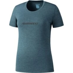 Shimano Hida Tech Ti Dames T-Shirt - Blue