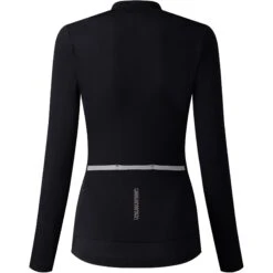 Shimano Kaede Thermal Dames Fietsshirt Met Lange Mouwen - Black -Shimano shimano kaede thermal damen langarmtrikot 1 1063532