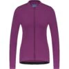 Shimano Kaede Thermal Dames Fietsshirt Met Lange Mouwen - Purple -Shimano shimano kaede thermal long sleeves womens jersey purple 2 1546474
