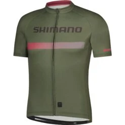 Shimano Logo Fietsshirt - Warm Olive
