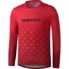 Shimano Myoko MTB Fietsshirt Met Lange Mouwen - Red