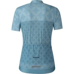 Shimano Sagami Dames MTB Fietsshirt Met Rits - Aqua Blue -Shimano shimano sagami damen mtb kurzarmtrikot mit reissverschluss 4 1150035
