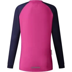 Shimano Saiko Warm Dames MTB Fietsshirt Met Lange Mouwen - Magenta -Shimano shimano saiko warm womens mtb long sleeves jersey magenta 1 1286580