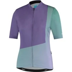 Shimano Sumire Dames Fietsshirt - Purple/green