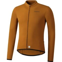 Shimano Vertex Thermal Fietsshirt Met Lange Mouwen - Bronze